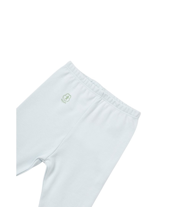 Unisex organik pamuklu mavi renk patikli tek alt 3 - 12 ay