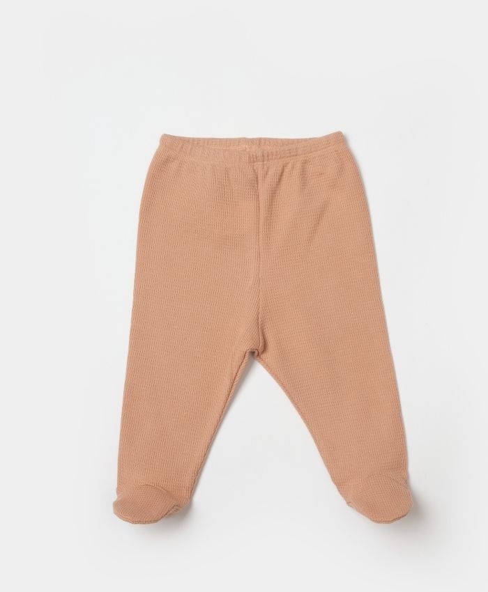 Unisex uçan balon baskılı önden çıtçıtlı üst waffle kumaşlı ayaklı alt pantolonlu battaniyeli zıbın seti
