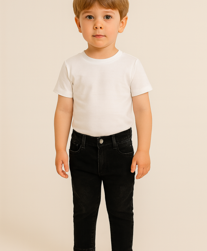 Erkek Çocuk Garson Boy Siyah Renk Kot Pantolon