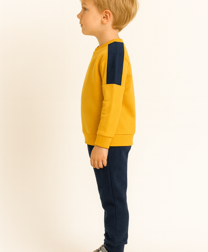 Erkek Çocuk Jump Hıgh Yazılı Iç Kısmı Şardonlu Bisiklet Yaka 2 Li Takım