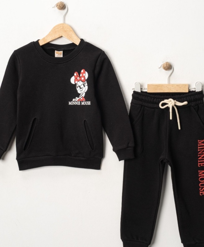Kız Çocuk mickey mouse baskılı eşofman takımı