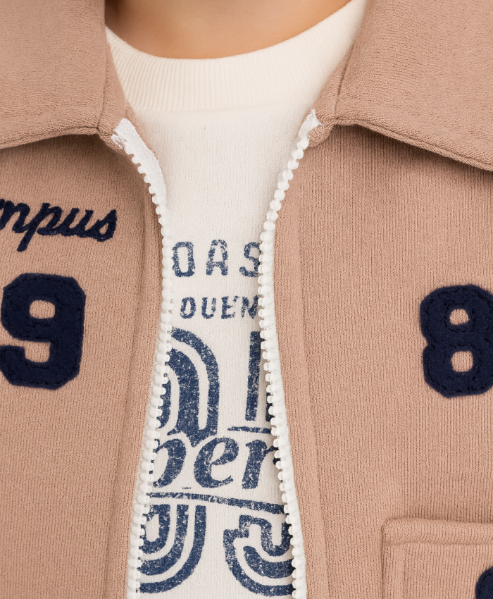 Erkek Çocuk campus 1983 yazılı ceket- bady -pantolonlu takım