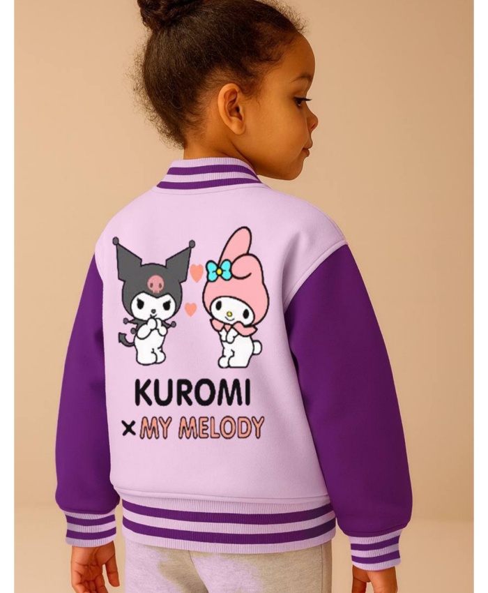 Kız Çocuk always kuromi baskılı şardonlu kolej ceket