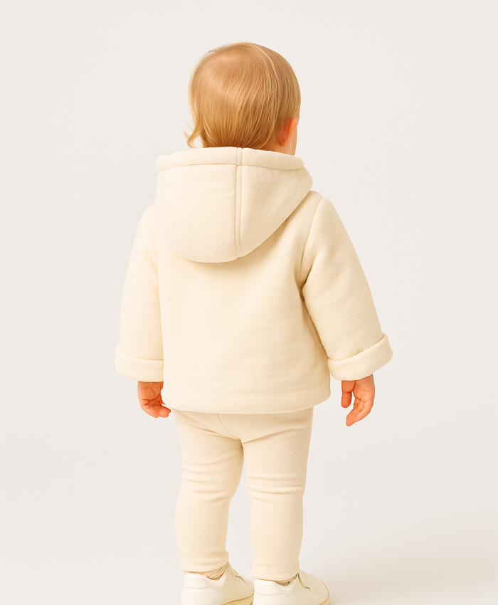 Kapşonlu Bebek Mont | Kız Bebek | 6 - 24 Ay | İçi Wellsoft