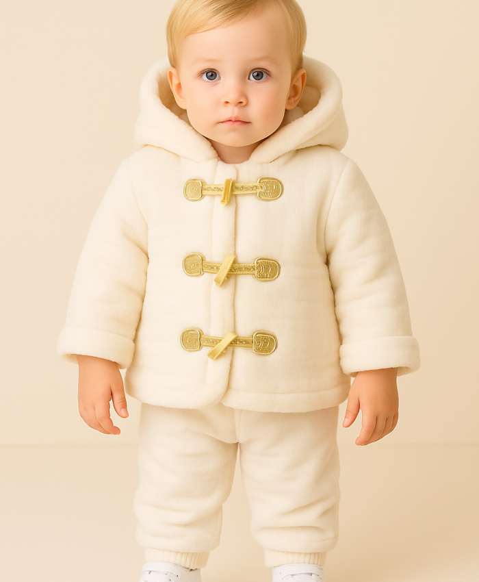 Kapşonlu Bebek Mont | Kız Bebek | 6 - 24 Ay | İçi Wellsoft