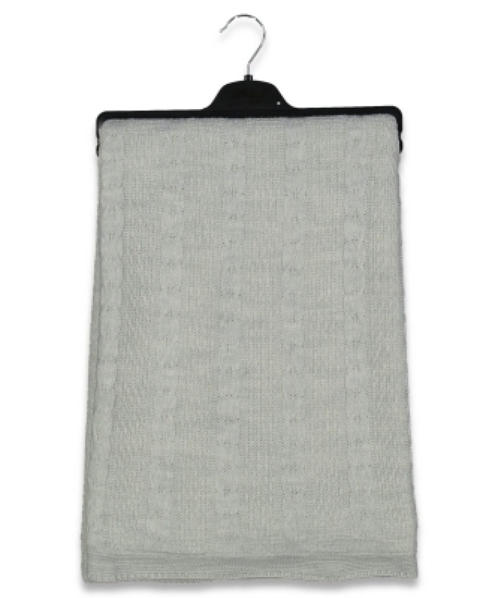 Unisex iç kısmı welsoft- triko- örgü desenli battaniye