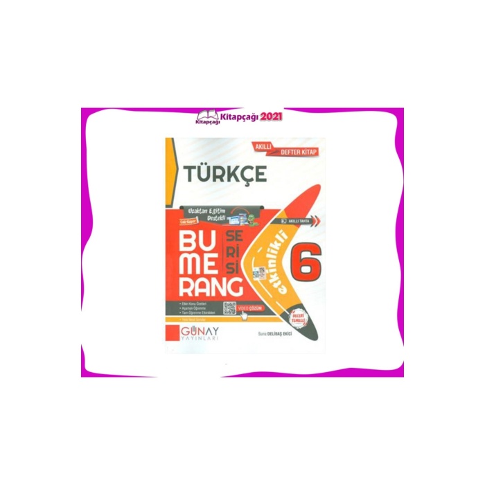 6.sınıf Türkçe Etkinlikli Bumerang Serisi Günay Yayınları