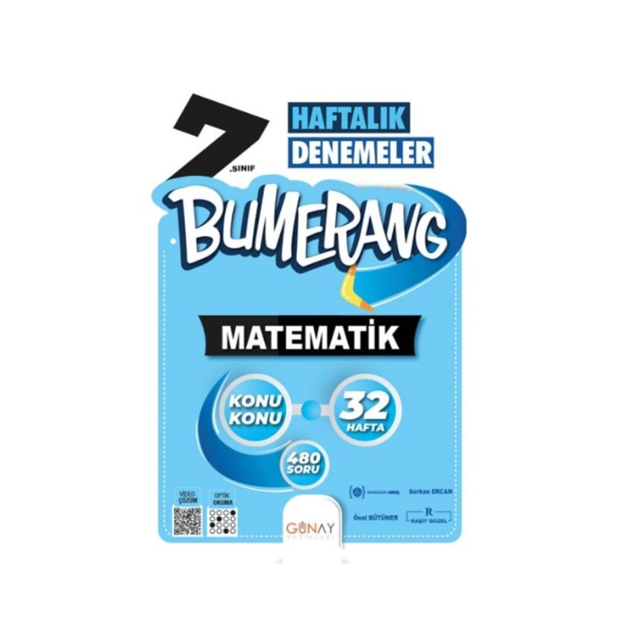 Günay Yayınları 7. Sınıf Bumerang Haftalık Matematik Denemeleri
