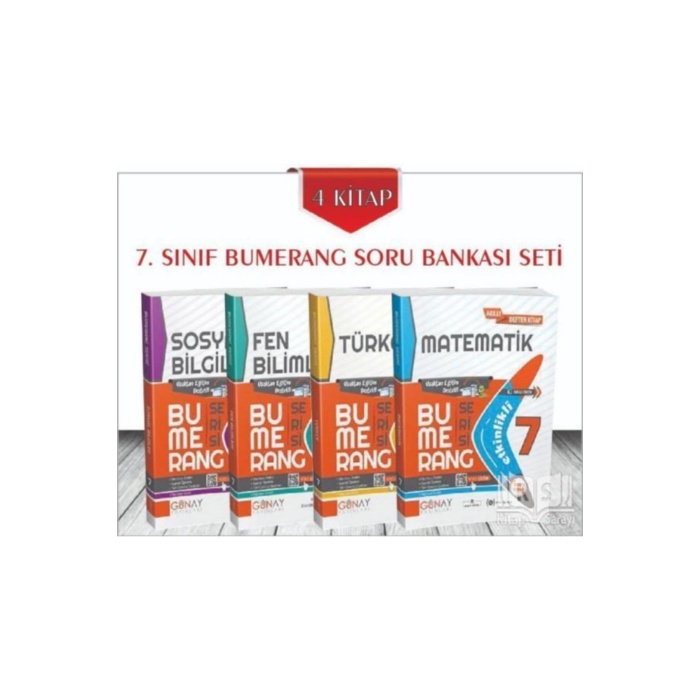 7.sınıf Bumerang Soru Bankası Seti 4 Kitap Günay Yayınları