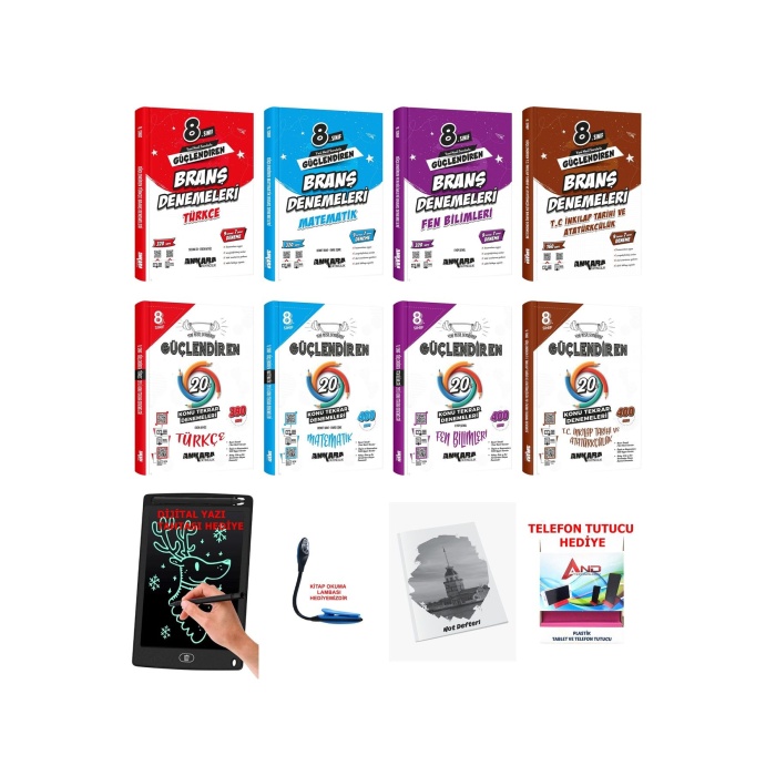 8 Sınıf LGS 2025 Tüm Dersler Branş Ve Konu Tekrar Denemeleri Full Set Ve Hediyeler