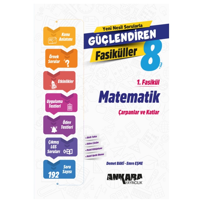 2024-2025 LGS 8 Sınıf Matematik Konu+Örnek Soru+Etkinlikler+Uygulama Testleri+Ödev Ve LGS Çıkmışlar
