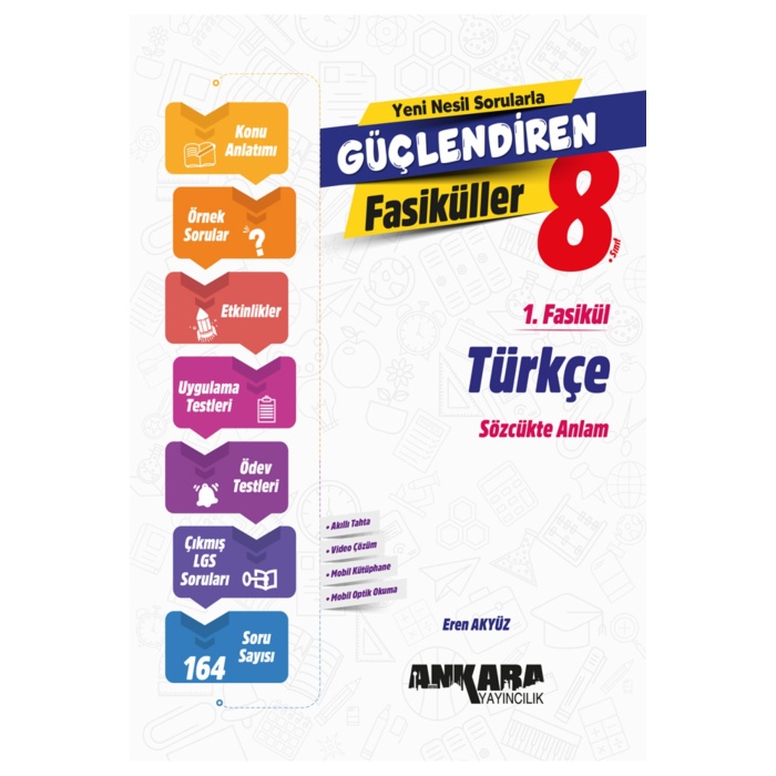 2024-2025 LGS 8 Sınıf Türkçe Konu+Örnek Soru+Etkinlikler+Uygulama Testleri+Ödev Ve LGS Çıkmışlar