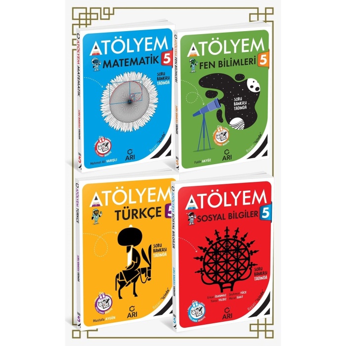 ARI YAYINLARI 5. SINIF MATEMATİK + FEN BİLİMLERİ + TÜRKÇE VE SOSYAL BİLGİLER ATÖLYEM SETİ