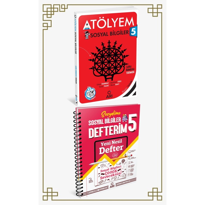 ARI YAYINLARI 5. SINIF SOSYAL BİLGİLER ATÖLYEM VE DEFTER SETİ