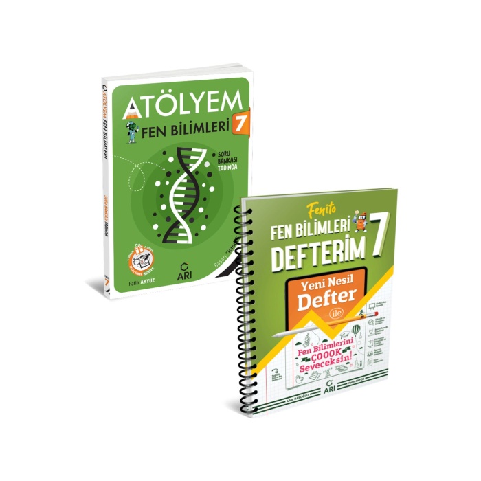 Arı Yayınları 7 Sınıf Fen Bilimleri Atölyem Akıllı Defter Seti 2 Kitap