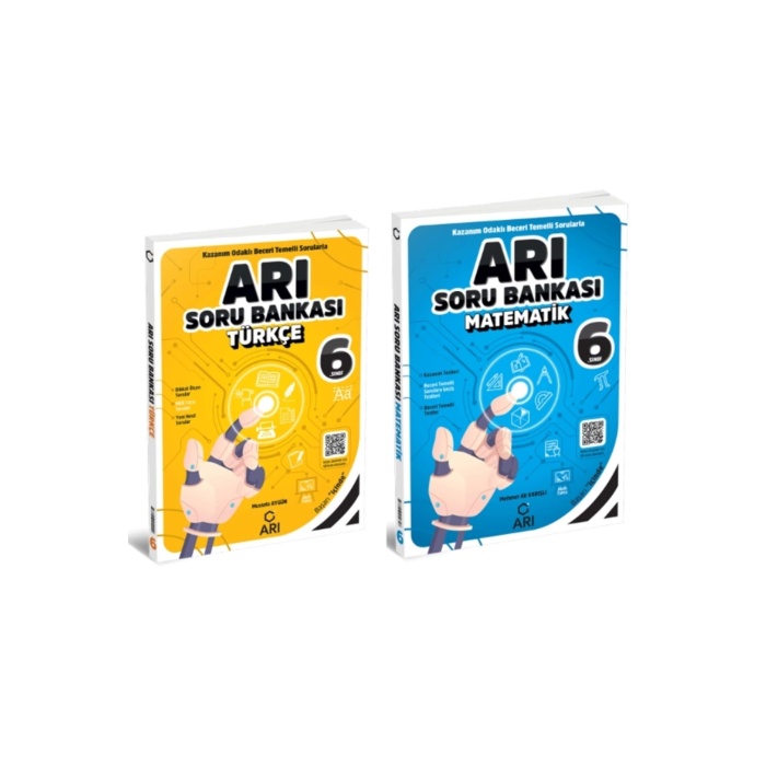 ARI YAYINLARI 6. Sınıf Türkçe + Matematik Arı Soru Bankası