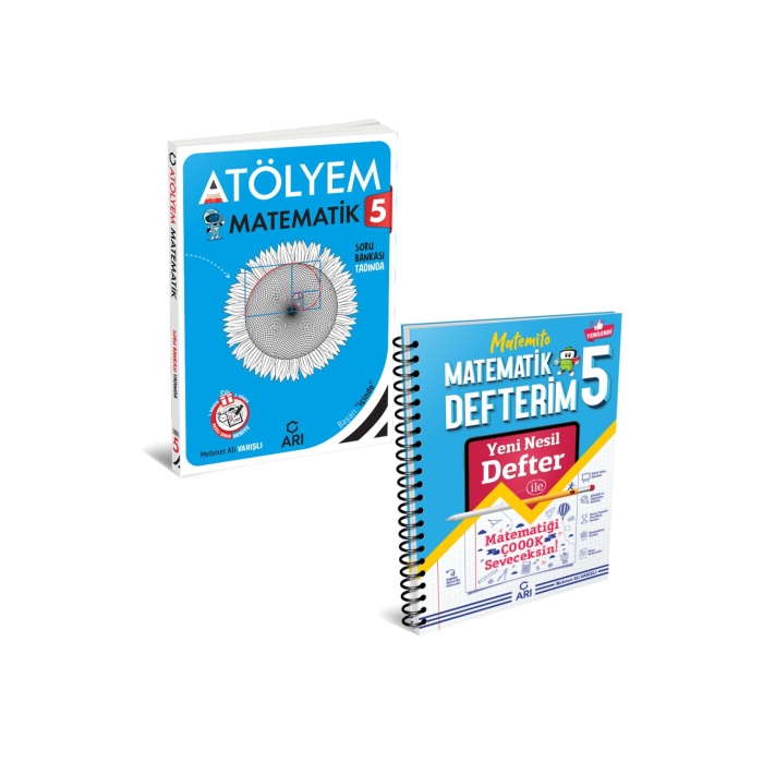Arı Yayınları 5 Sınıf Matematik Atölyem Akıllı Defter Seti 2 Kitap