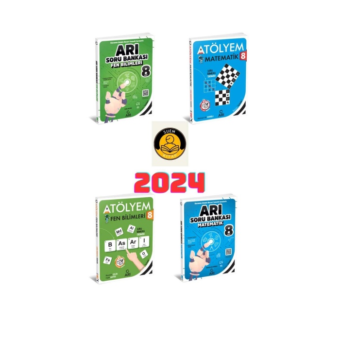 ARI YAYINCILIK 8.SINIF MATEMATİK VE FEN BİLİMLERİ LGS EĞİTİM SETİ 2024