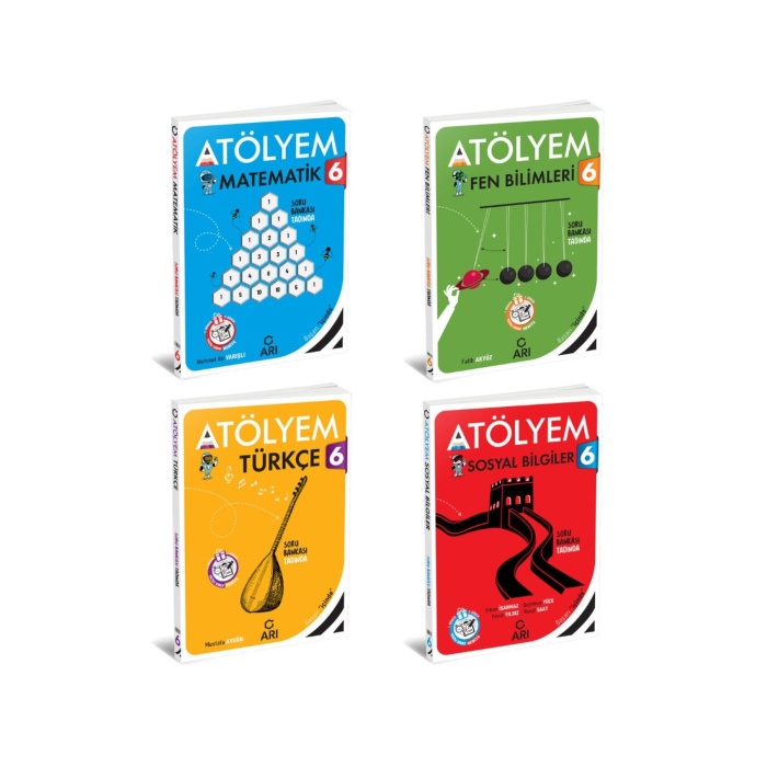 Arı Yayınları 6 Sınıf Matematik Fen Türkçe Sosyal Akıllı Atölyem Seti 4 Kitap 2024