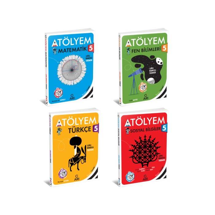 Arı Yayınları 5 Sınıf Matematik Fen Türkçe Sosyal Akıllı Atölyem Seti 4 Kitap