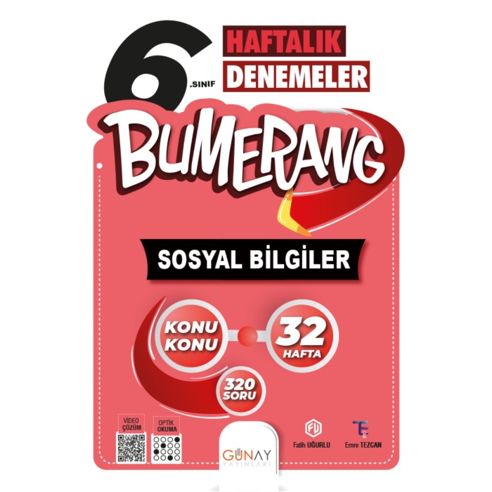 6. Sınıf Bumerang 32 Haftalık Sosyal Denemeleri + ZOOM SOSYAL BİLGİLER SORU BANKASI