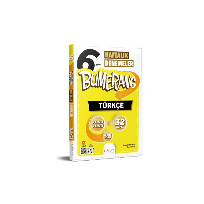 2024 2025 6.Sınıf Bumerang Serisi 32 Haftalık Deneme Seti 5 Ders (Soru Bankası Hediye)