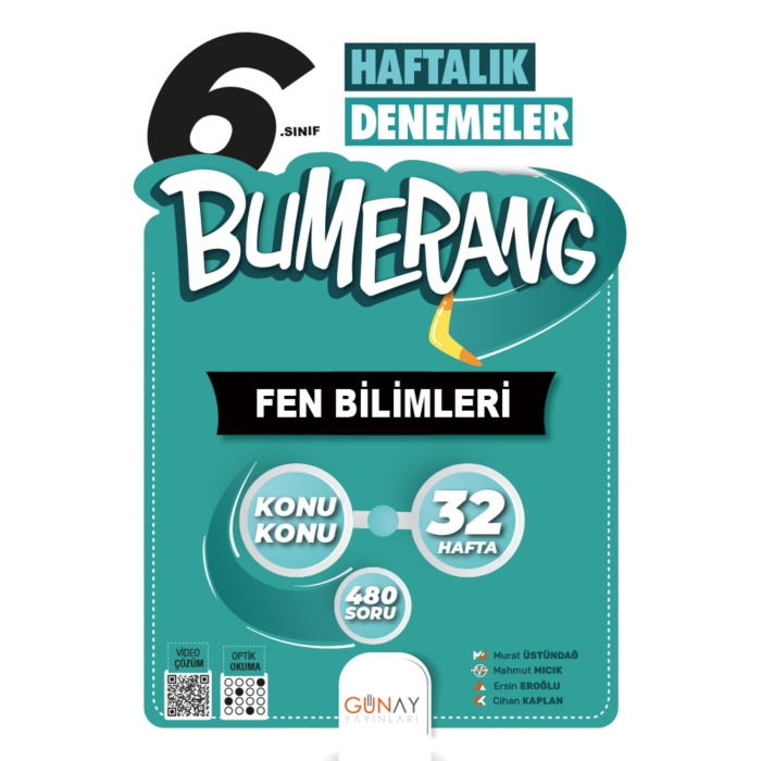 6.Sınıf Bumerang Türkçe Matematik Fen Bilimleri Deneme Seti   Komisyon