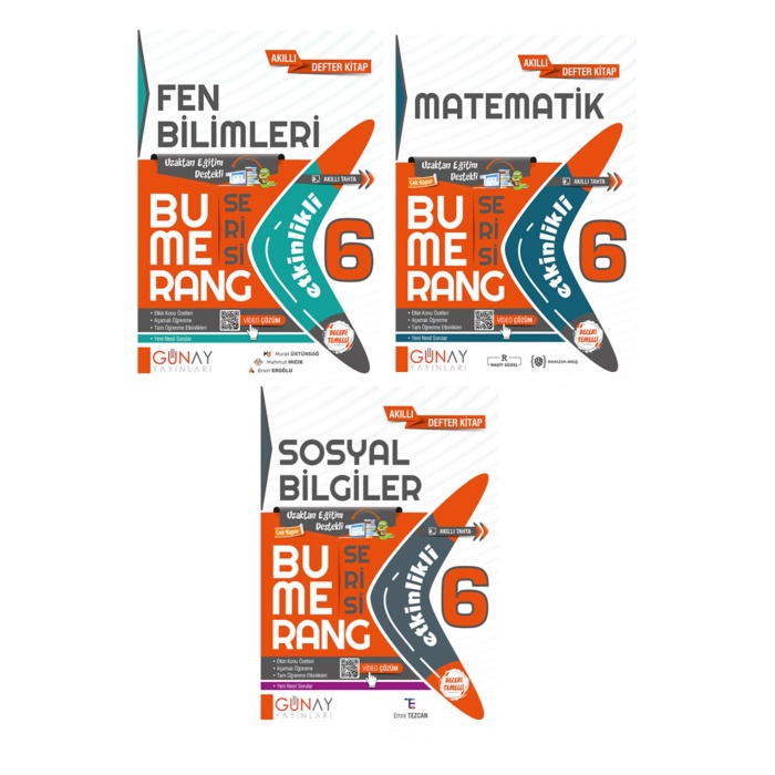 6. Sınıf Bumerang Fen + Matematik + Sosyal Seti