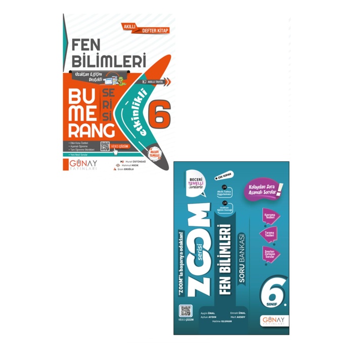 6. Sınıf Bumerang Fen Bilimleri + Zoom Fen Bilimleri Seti