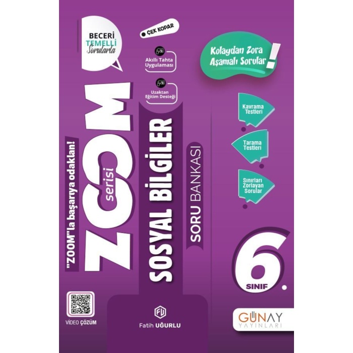 GÜNAY 6.SINIF ZOOM SOSYAL  BİLGİLER SORU BANKASI 22-23