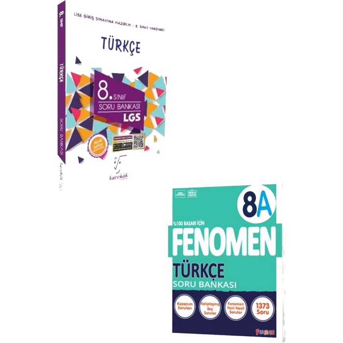 Karekök Yayınları 8. Sınıf LGS Türkçe Soru Bankası - Fenomen 8. Sınıf LGS Türkçe A Soru Bankası