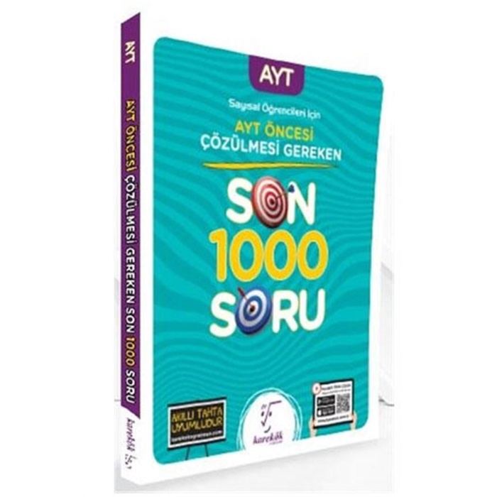 Ayt Sayısal Öğrencileri İçin Ayt Öncesi Son 1000 Soru Karakök Yayınları