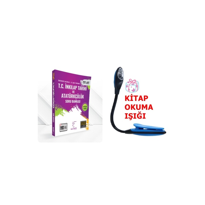 Karekök Yayın. TYT-AYT İnkılap Tarihi Ve Atatürkçülük Soru Bankası + Kitap Okuma Işığı Hediye