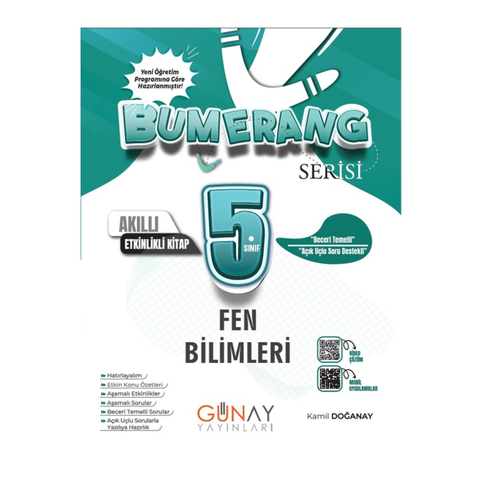 günay yayınları yeni müfredat bumerang FEN BİLİMLERİ  etkinlikli soru bankası