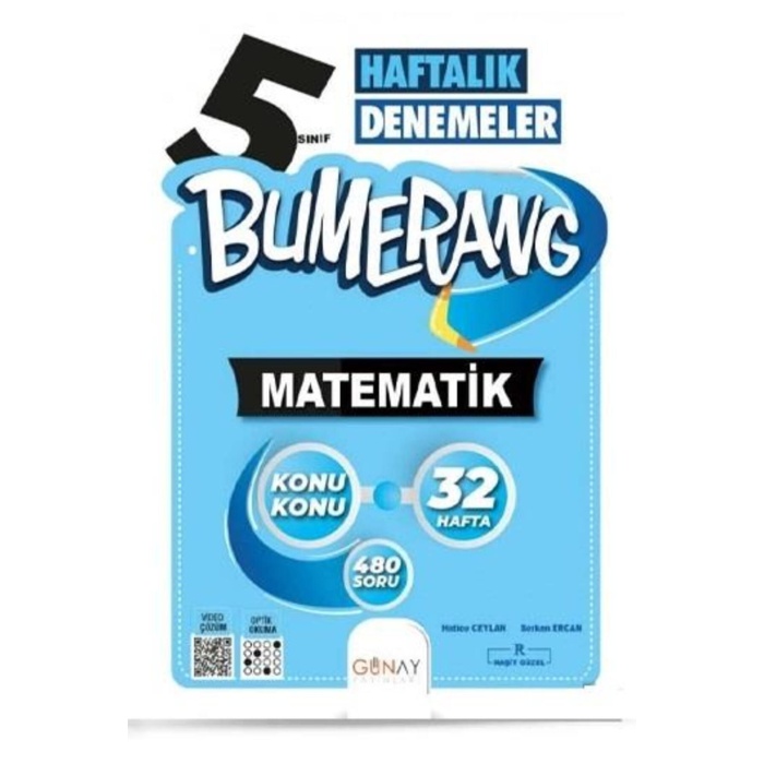 5. Sınıf Bumerang Haftalık Denemeler Matematik (2022-2023) Günay Yayınları