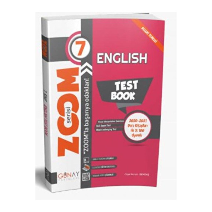 7. Sınıf Zoom Serisi İngilizce Soru Bankası / Kolektif / Günay Yayınları / 9786257150064