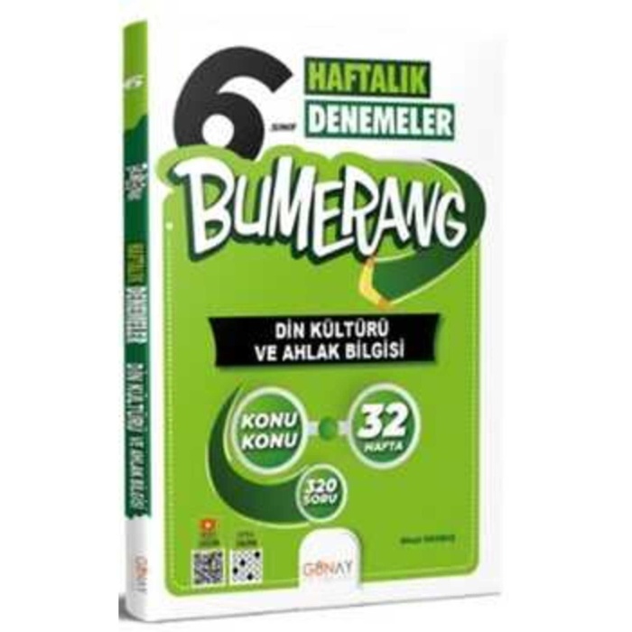 Günay Yayınları 6. Sınıf Din Kültürü ve Ahlak Bilgisi Bumerang Konu Konu Haftalık Denemeler