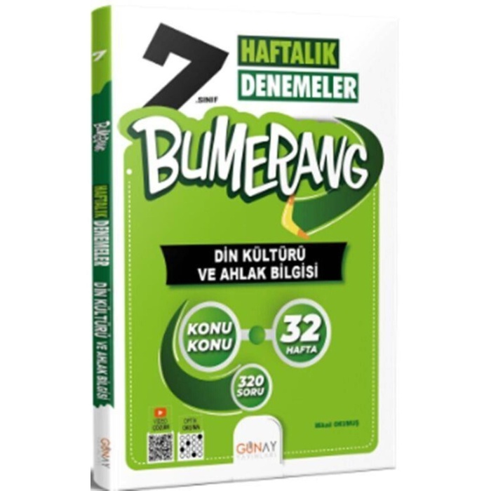 7.sınıf 32 Haftalık Bumerang Din Kültürü Ve Ahlak Bilgisi Soru Bankası