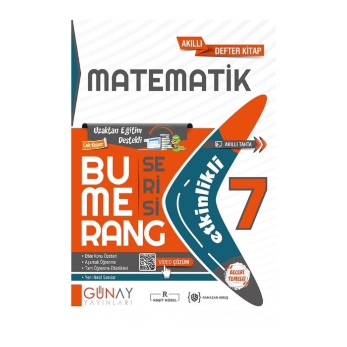 7. Sınıf Matematik Etkinlikli Bumerang Serisi / Kolektif / Günay Yayınları / 9786257150873