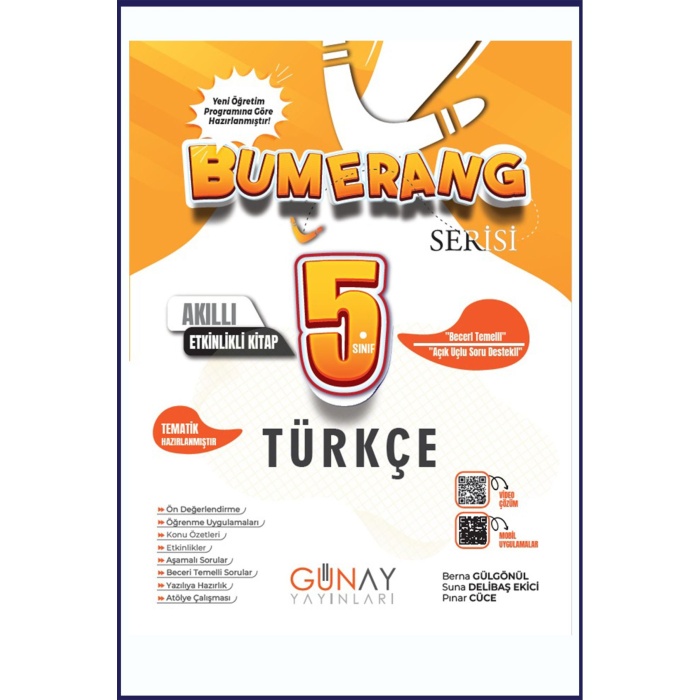 günay yayınları yeni müfredat bumerang türkçe etkinlikli soru bankası