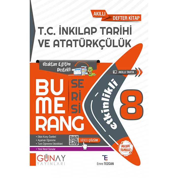 8. Sınıf LGS Bumerang Serisi T.C. İnkılap Tarihi Soru Bankası / Günay Yayınları / 9786258331301