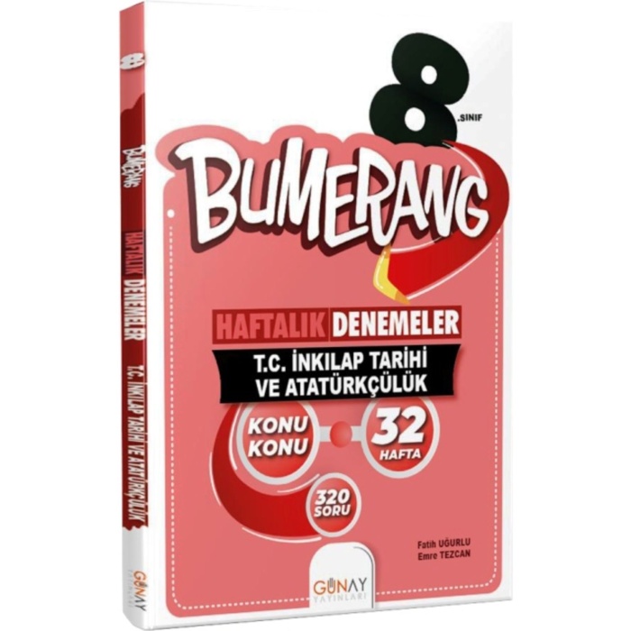 8. Sınıf Lgs T.c. Inkılap Tarihi Bumerang Haftalık Denemeler