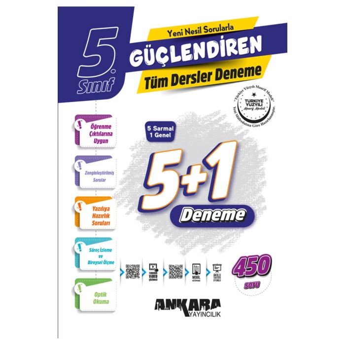 GÜNAY YAYINLARI 2025 5.SINIF FULL KAZANDIRAN SET KONU-SORU-DENEME ANKARA 5 +1 SARMAL DENEME HEDİYELİ