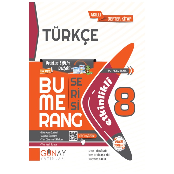 Günay Yayınları 8. Sınıf Lgs Bumerang Serisi Konu Anlatımlı Ve Etkinlikli Soru Bankası Set