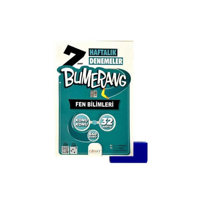 GÜNAY YAYINLARI 7.SINIF BUMERANG FEN BİLİMLERİ BRANŞ DENEME-YENİ-(SİLGİ HEDİYE)