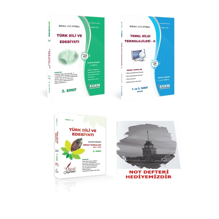 Aöf Türk Dili Ve Edebiyatı 3. Sınıf 6. Yarıyıl (Bahar) Konu Anlatımlı Soru Bankası Set + Çıkmış