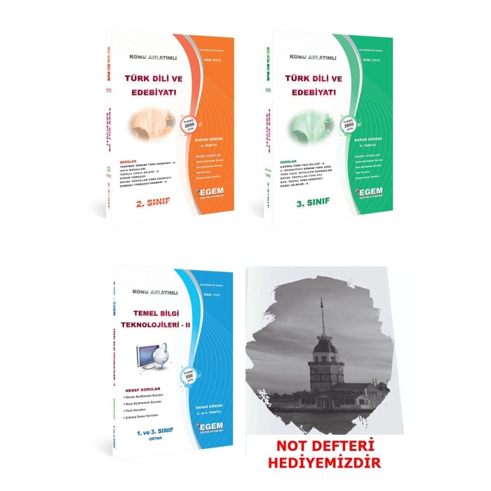 Aöf Türk Dili Ve Edebiyatı 2 Ve 3. Sınıf 4 Ve 6. Yarıyıl (Bahar) Konu Anlatımlı Soru Bankası Set