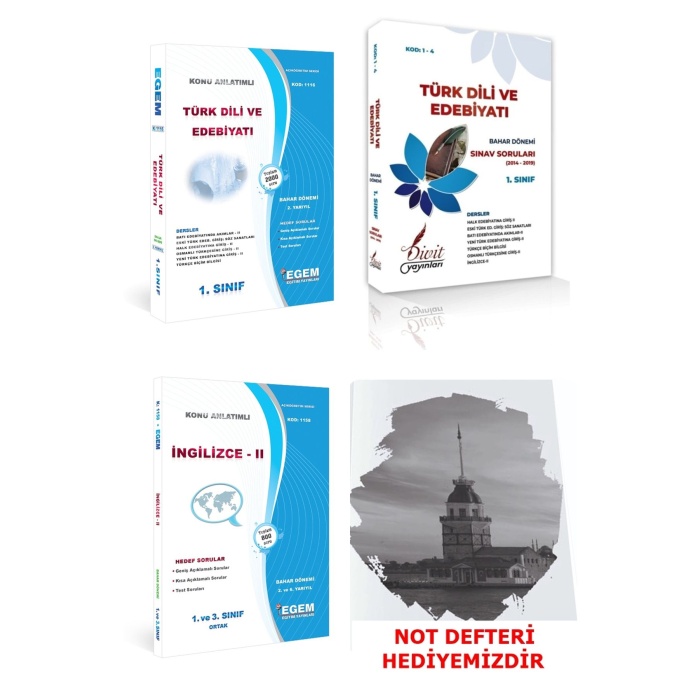 Aöf Türk Dili Ve Edebiyatı 1 Sınıf 2. Yarıyıl (Bahar Dönemi) Konu Anlatımlı Soru + Çıkmış Set