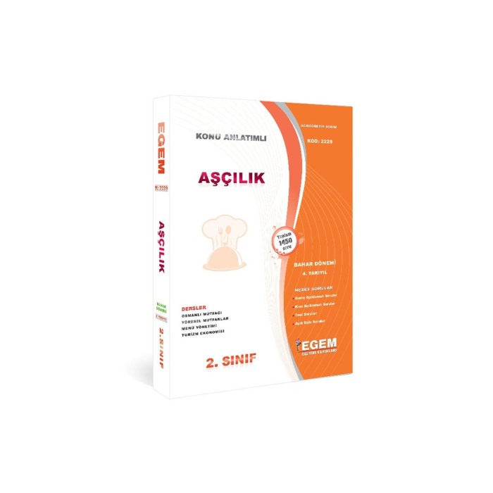 Aöf Aşçılık 1 Ve 2. Sınıf 2 Ve 4. Dönem ( Bahar Dönemi ) Konu Anlatımlı Soru Bankası Set