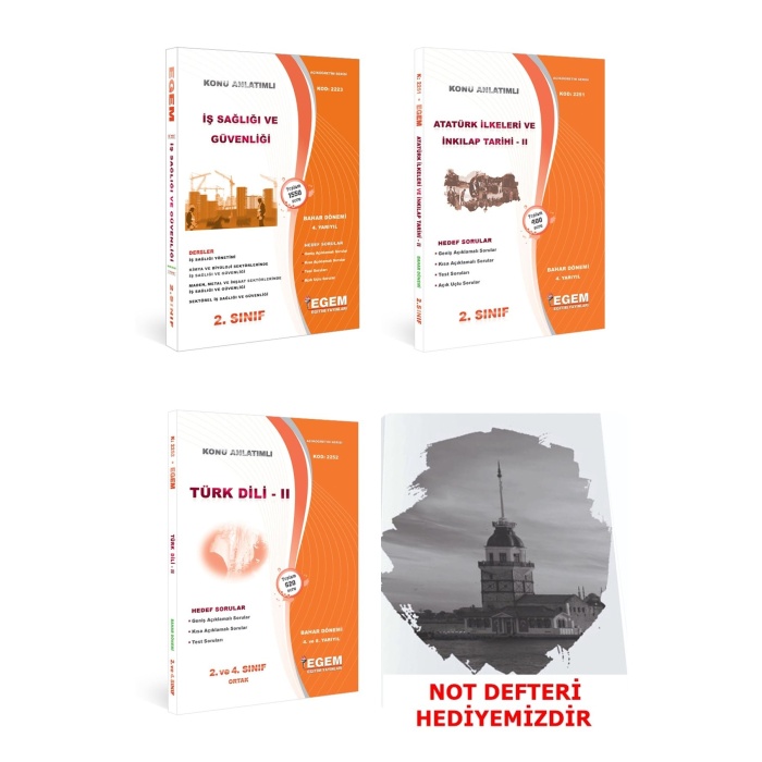 Aöf İş Sağlığı Ve Güvenliği 2 Sınıf 4 Dönem ( Bahar Dönemi ) Konu Anlatımlı Soru Bankası Set